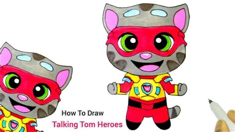 How To Draw A Talking Tom Hero Dash