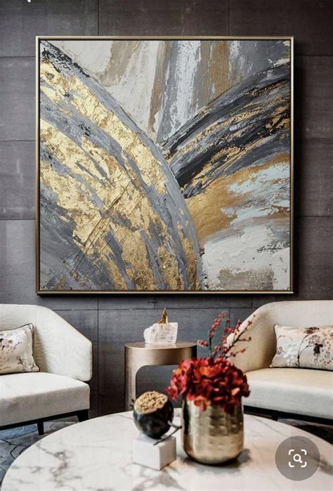 Canvas Painting, abstract painting, gold leaf, wall decor, home decor ...