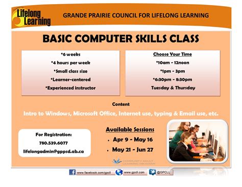 Basic Computer Skills (Morning) | Grande Prairie Council For Lifelong ...