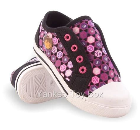 DORA THE EXPLORER TODDLER GIRLS CANVAS SLIP-ON SHOES SNEAKERS SIZES 5 ...