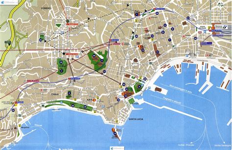 Map of Naples, Italy