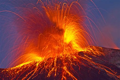 Lightning Storm + Volcanic Eruption • Earth.com