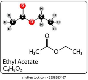 Ethyl Acetate Molecule Structure Stock Vector (Royalty Free) 1359283487 ...