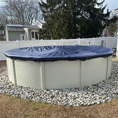 Winter Block Winter Pool Cover for Above Ground Pools, 28’ Ft., Round ...