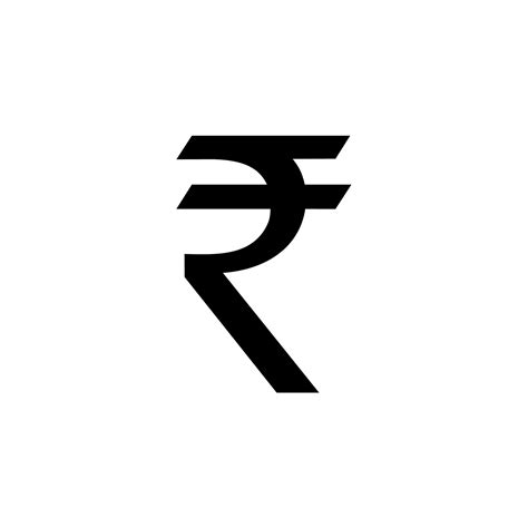 India Currency, Rupee Icon Symbol. Vector Illustration 9793636 Vector ...