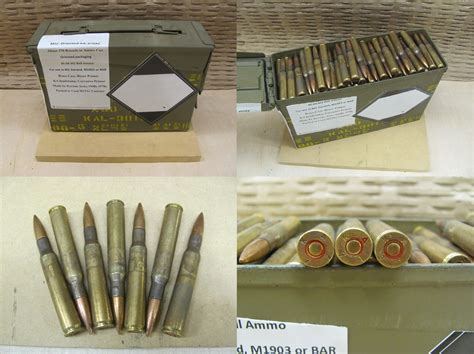 370 Rounds in Ammo Can - Corrosive 30-06 150 Grain FMJ M2 Ball M1 ...