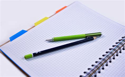 Notebook With Pen And Pencil Free Stock Photo - Public Domain Pictures