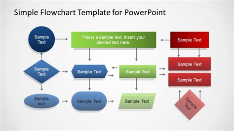 Flow Diagram Powerpoint Template Free Powerpoint Process Flo