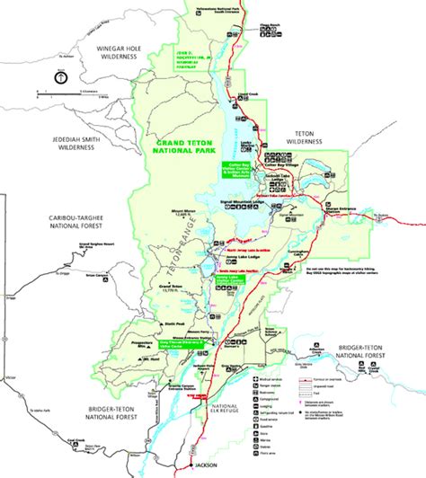 Map Of Grand Teton National Park - Maps For You