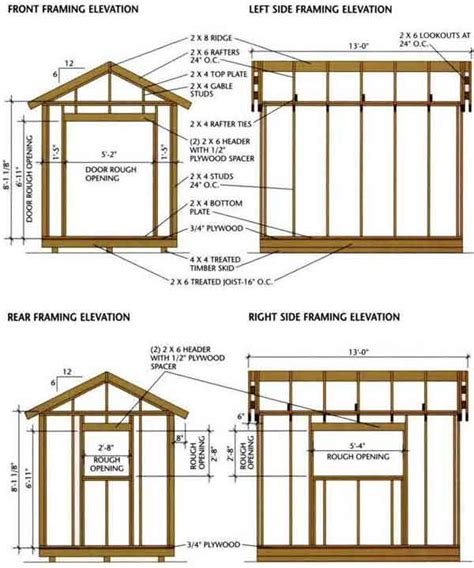 8×12 Storage Shed Plans – Detailed Blueprints For Building A Shed