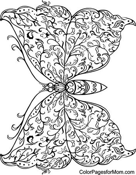 Advanced Butterfly Coloring Pages For Adults Coloring Pages