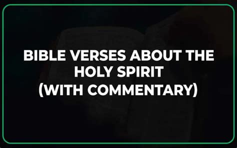 20 Best Bible Verses About The Holy Spirit (With Commentary ...