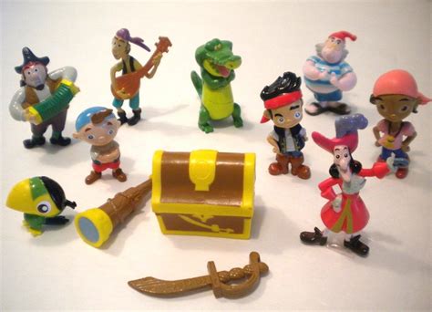 NEW Jake and the Neverland Pirates Toy Figure Play Set -Book & Playset ...