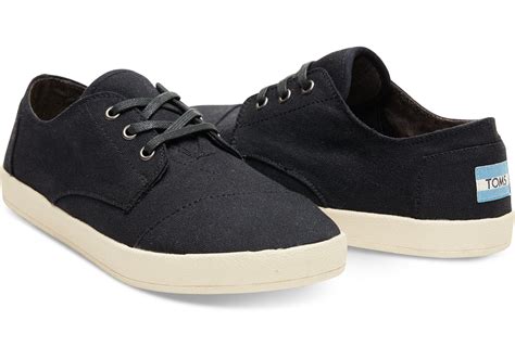 Toms Black Canvas Men's Paseo Sneakers in Black for Men | Lyst