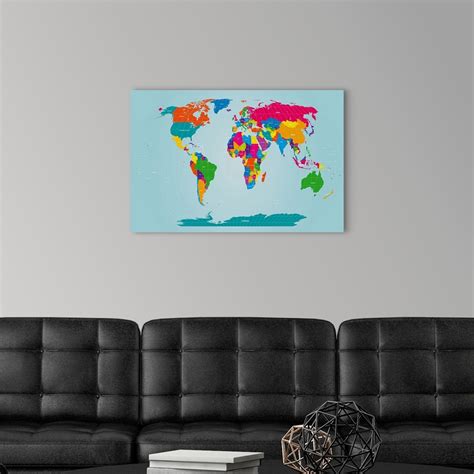 World Map Wall Art, Canvas Prints, Framed Prints, Wall Peels | Great ...