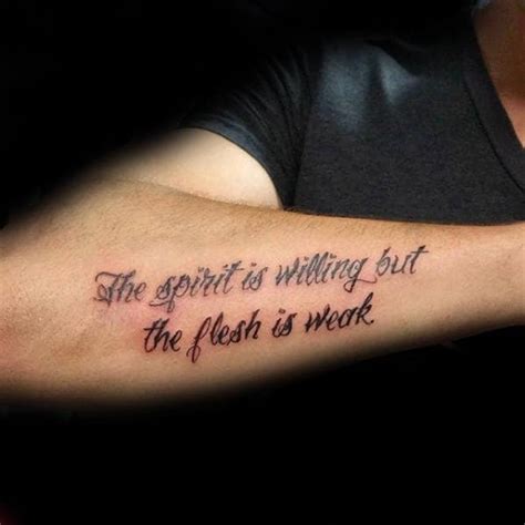 Mens Forearm Tattoos Quotes