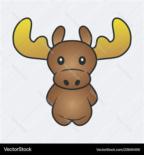 Moose cartoon Royalty Free Vector Image - VectorStock