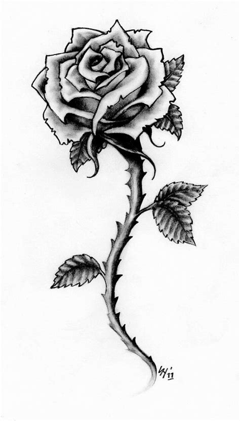 Rose tattoo design by Hamdoggz on DeviantArt