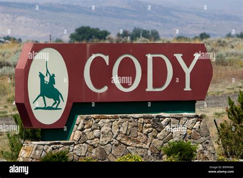 City sign Cody Wyoming USA Stock Photo - Alamy