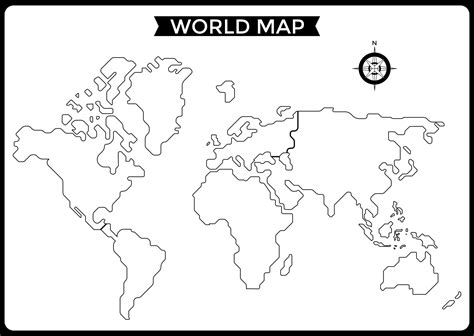 Political Map Of World Blank Printable Pdf