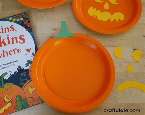 Paper Plate Pumpkins - Craftulate