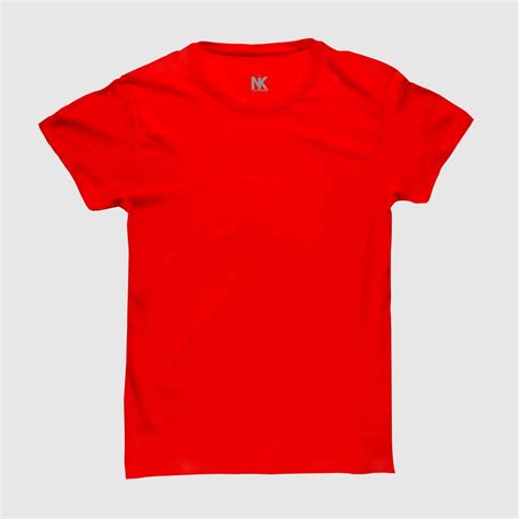 Red Plain T-shirts | Red Solid T-shirts | nikfashions