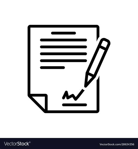 Signing the contract Royalty Free Vector Image