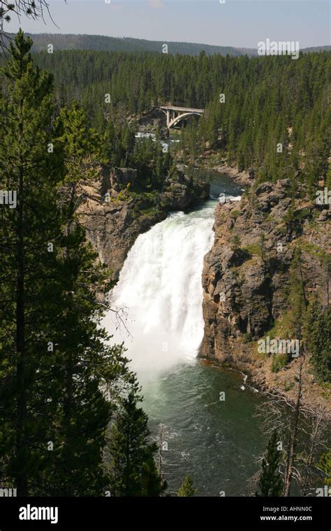 Upper Falls of the Yellowstone Stock Photo - Alamy