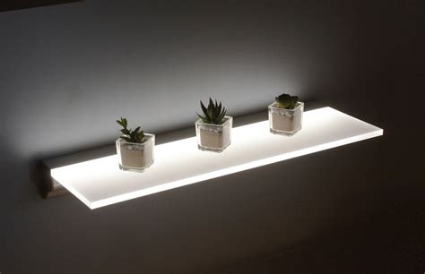 12 Ideas of Led Floating Glass Shelves