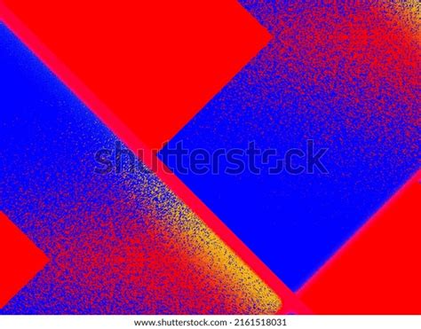 Abstract Red Blue Shapes Shades Digital Stock Illustration 2161518031 ...