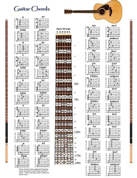 Acoustic Guitar Chords For Beginners Chart