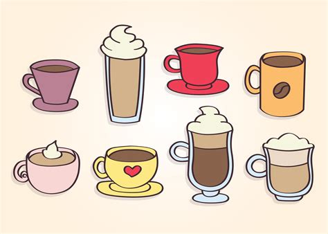 Hand Drawn Coffee Cups Vector 180437 Vector Art at Vecteezy