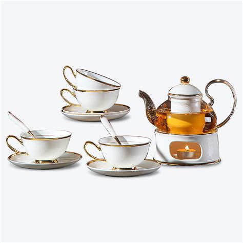 Hausweet - Luxury Bone China Gold Trim Tea Set — HauSweet