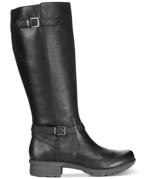 Clarks Collections Womens Riddle Array Tall Boots in Black - Lyst