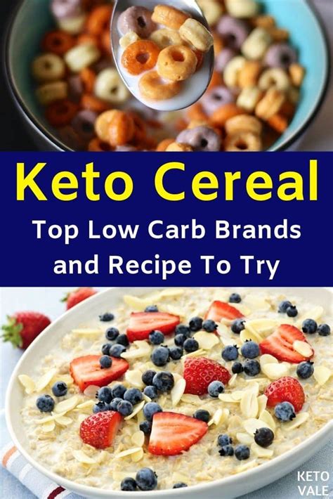 Keto Cereal Brands and Recipe To Try | KetoVale