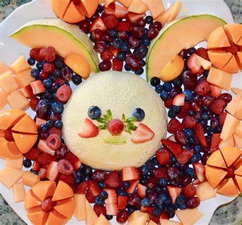 Funny Bunny Fruit Platter | Kid Friendly - This Delicious House