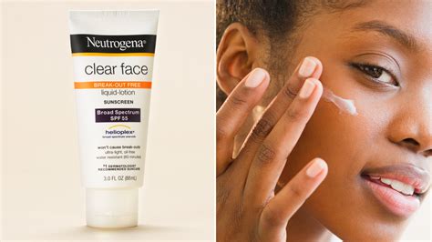 Neutrogena Clear Face Liquid-Lotion Sunscreen SPF 55 Review | Allure