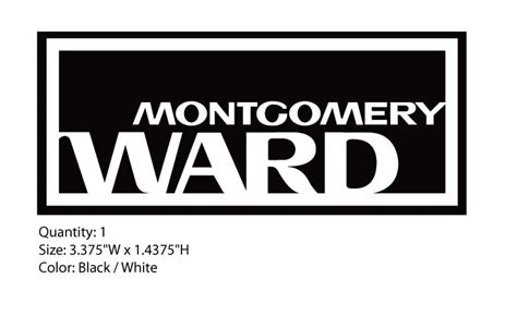 Montgomery Ward Logo Decal – Vintage Reproductions