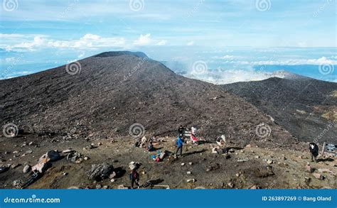 Aerial View of Mount Slamet or Gunung Slamet is an Active Stratovolcano ...