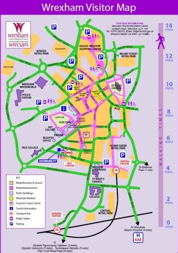 New Wrexham Town Centre Map - Wrexham.com