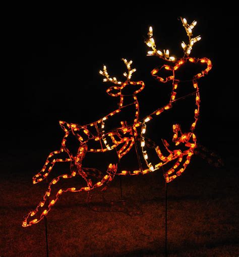 Lighted Reindeer Yard Decorations | LED Reindeer Outdoor