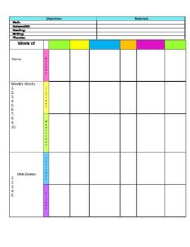 Lesson Plan Template Google Docs by andrea daigle | TpT