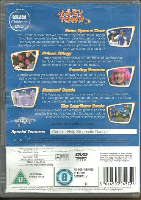 Movie DVD LazyTown - Once Upon a Time in Lazy Town Region 2 UK USED ...