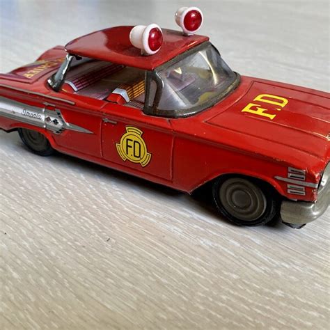 Fire Chief Car Toy - Etsy