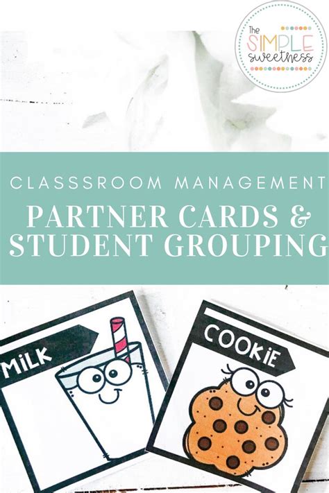 Partner Cards for Classroom Management | Student Grouping