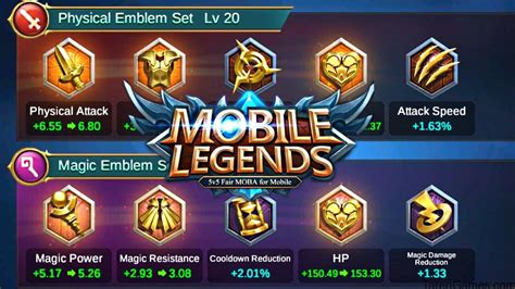 FUNGSI EMBLEM MOBILE LEGENDS | Tips dan Trik Terbaru Mobile Legends