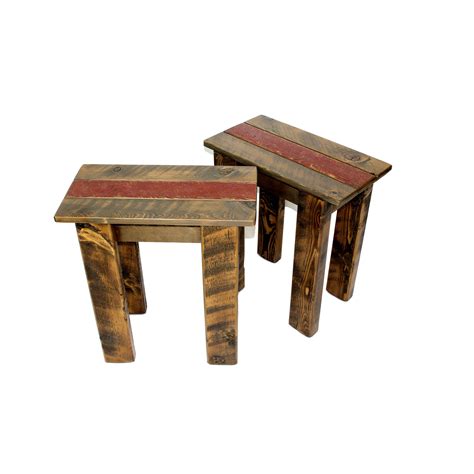 Simple Small Rustic Side Table | Four Corner Furniture | Bozeman MT