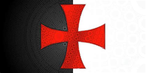 Knights Templar Flag update. Digital Art by Esoterica Art Agency