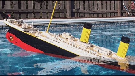 Lego Titanic Model Sinking