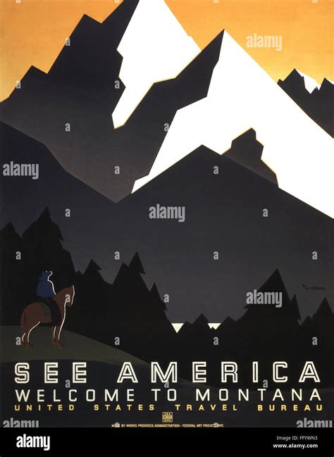 SEE AMERICA POSTER, c1937. /nUnited States Travel Bureau poster ...